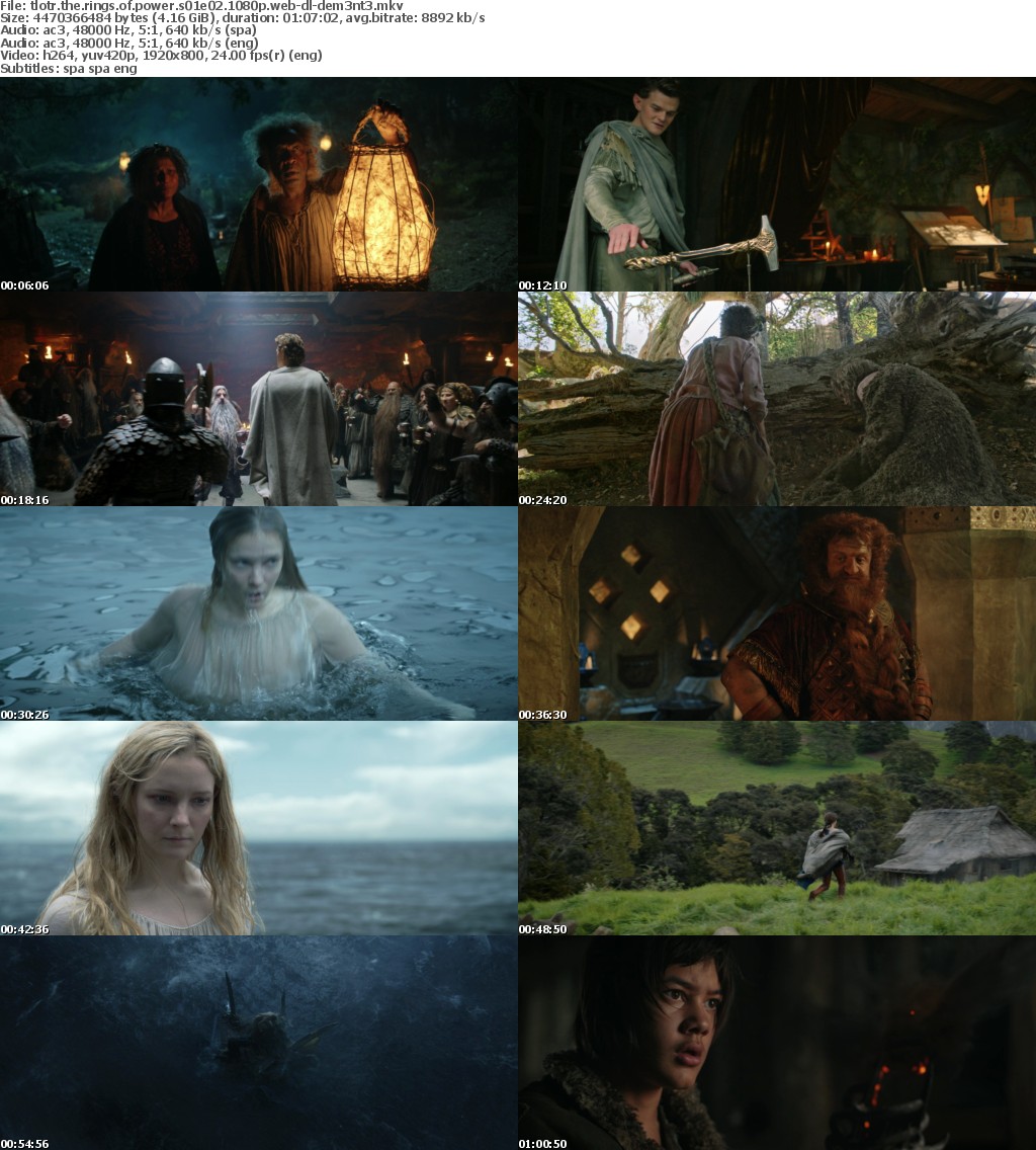 The Lord of the Rings The Rings of Power S01E02 SPANiSH 1080p AMZN WEB-DL x264-dem3nt3