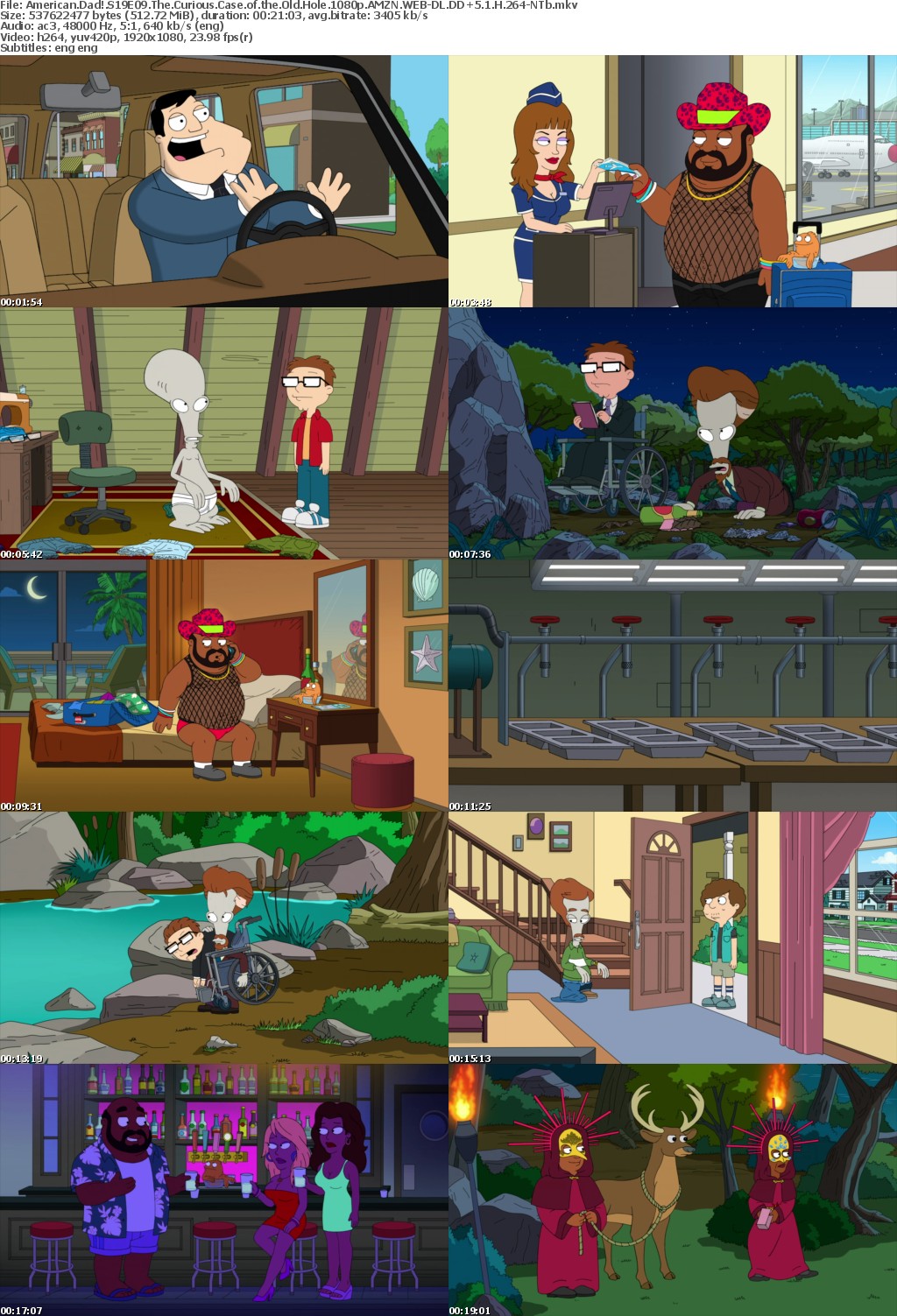 American Dad S19E09 The Curious Case of the Old Hole 1080p AMZN WEBRip DDP5 1 x264-NTb