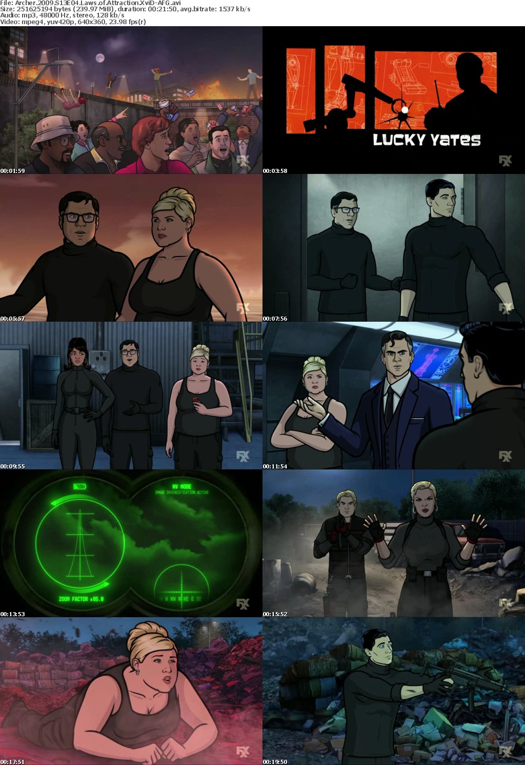 Archer 2009 S13E04 Laws of Attraction XviD-AFG