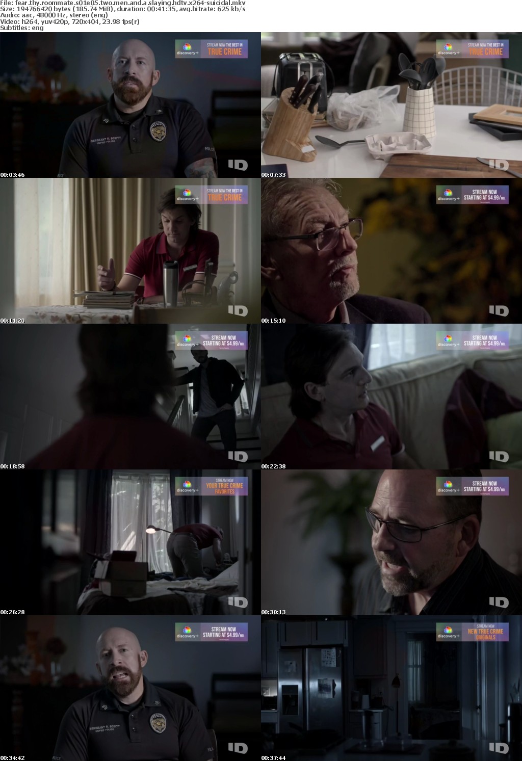 Fear Thy Roommate S01E05 Two Men and a Slaying HDTV x264-SUiCiDAL