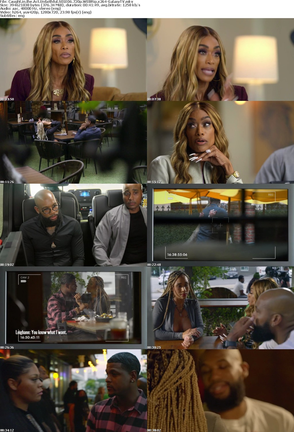 Caught in the Act Unfaithful S01 COMPLETE 720p WEBRip x264-GalaxyTV