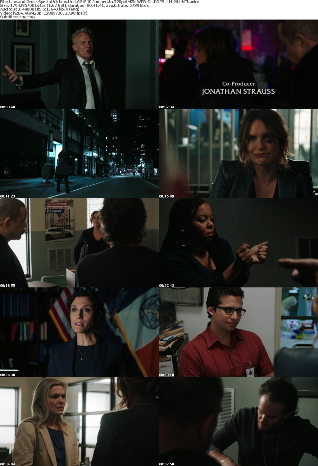 Law and Order SVU S24E10 Jumped In 720p AMZN WEBRip DDP5 1 x264-NTb
