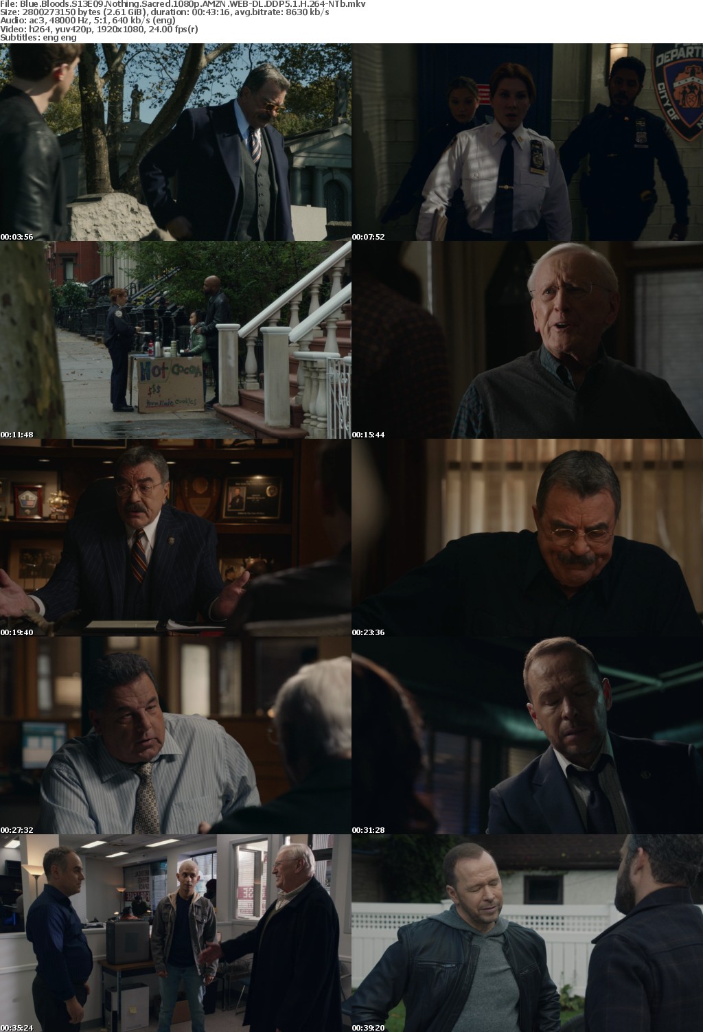 Blue Bloods S13E09 Nothing Sacred 1080p AMZN WEBRip DDP5 1 x264-NTb