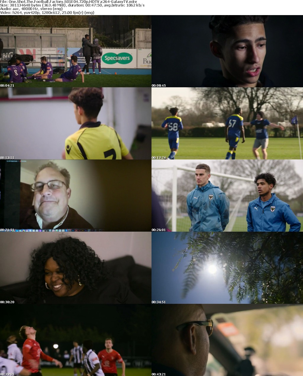 One Shot The Football Factory S01 COMPLETE 720p HDTV x264-GalaxyTV