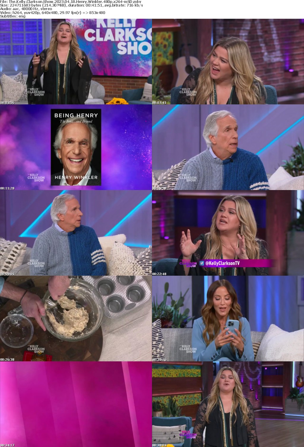 The Kelly Clarkson Show 2023 04 18 Henry Winkler 480p x264-mSD