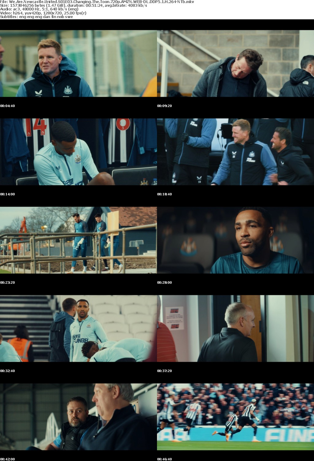 We Are Newcastle United S01E03 Changing The Toon 720p AMZN WEB-DL DDP5 1 H 264-NTb