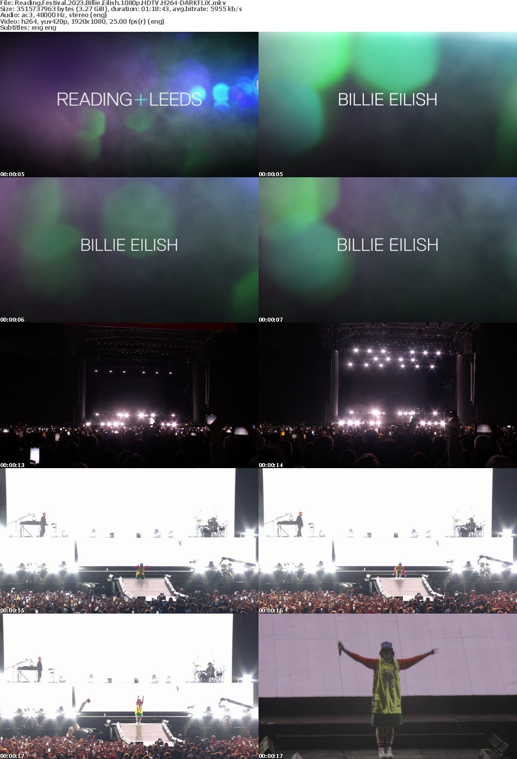 Reading Festival 2023 Billie Eilish 1080p HDTV H264-DARKFLiX