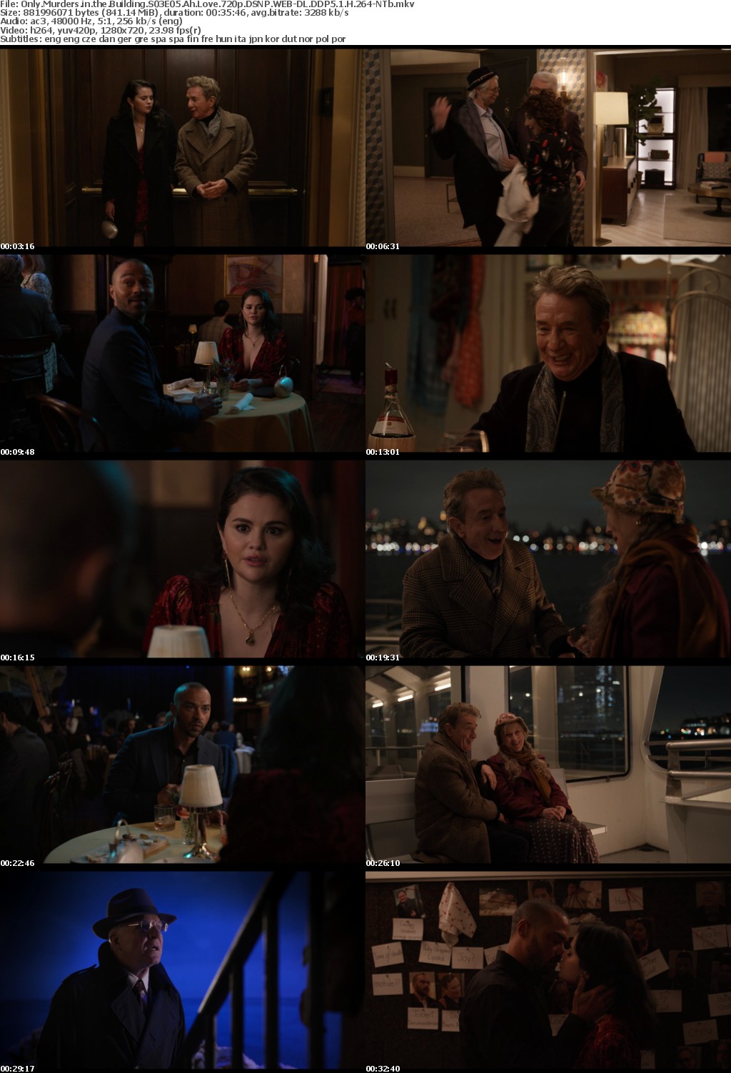 Only Murders in the Building S03E05 Ah Love 720p DSNP WEB-DL DDP5 1 H 264-NTb
