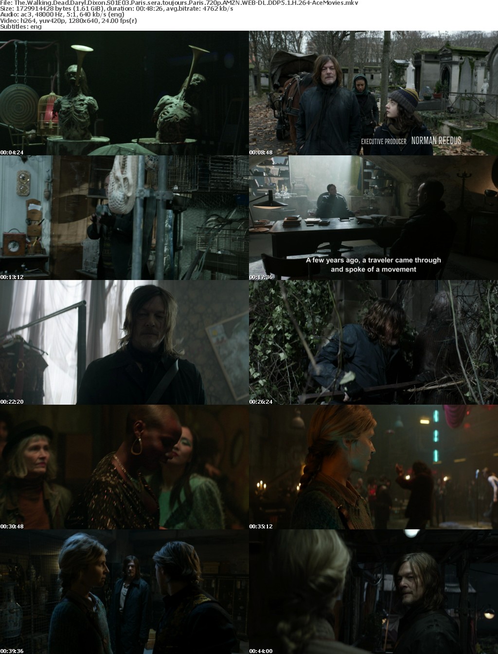The Walking Dead Daryl Dixon S01E03 Paris sera toujours Paris 720p AMZN WEB-DL DDP5 1 H 264-AceMovies