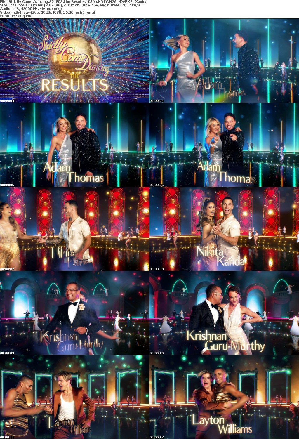 Strictly Come Dancing S21E08 The Results 1080p HDTV H264-DARKFLiX