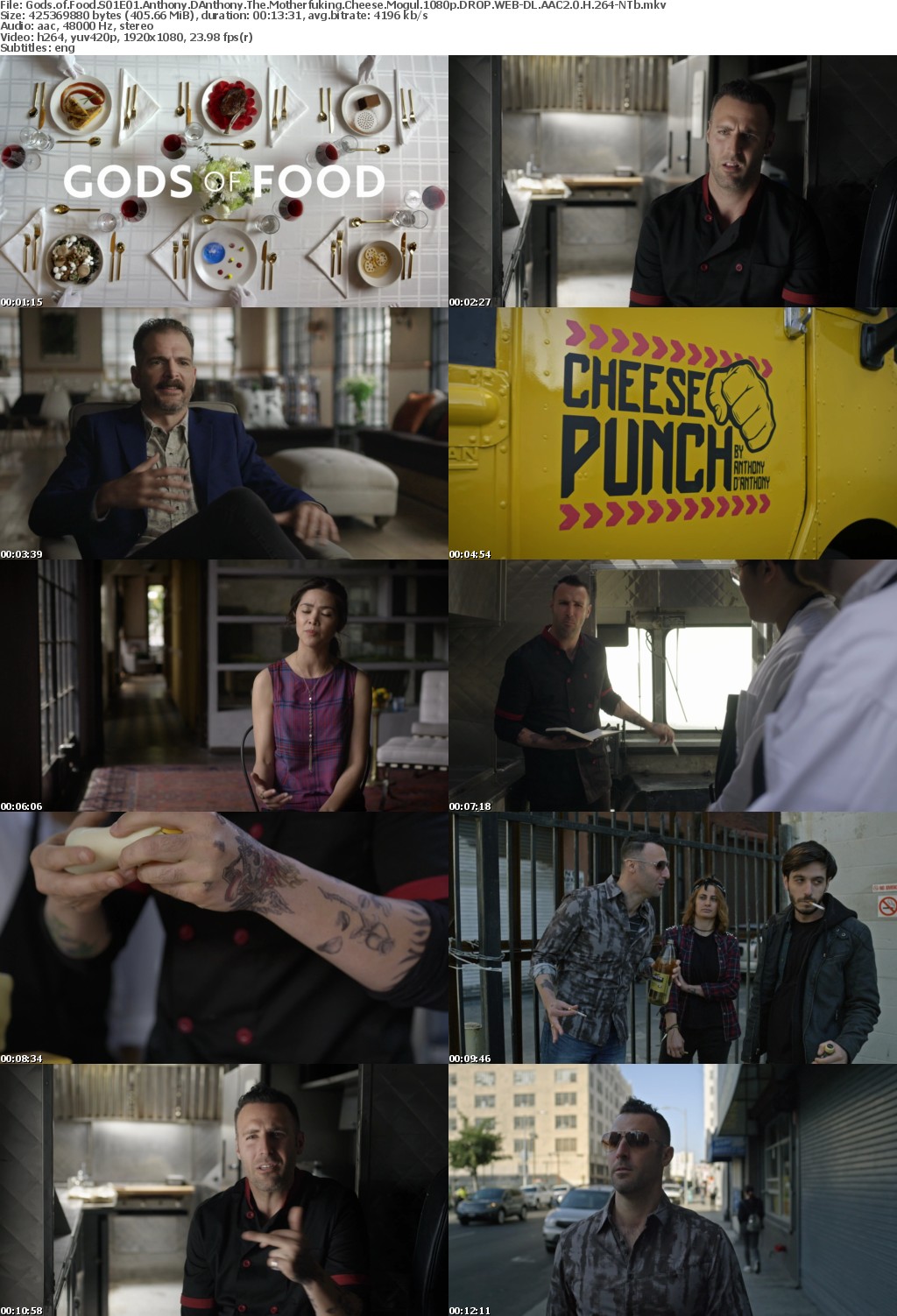 Gods of Food S01E01 Anthony DAnthony The Motherfuking Cheese Mogul 1080p DROP WEB-DL AAC2 0 H 264-NTb