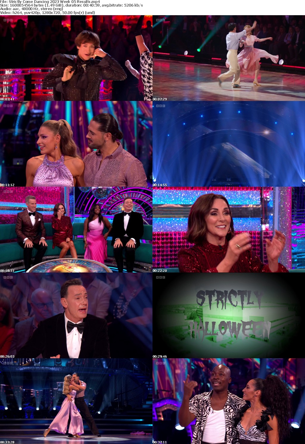 Strictly Come Dancing 2023 Week 05 Results (1280x720p HD, 50fps, soft Eng subs)