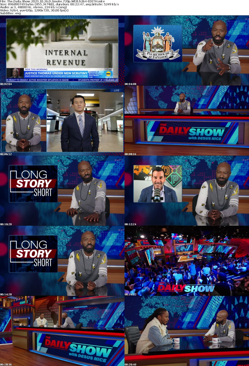 The Daily Show 2023 10 26 D Smoke 720p WEB h264-EDITH