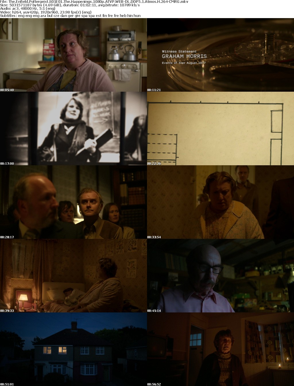 The Enfield Poltergeist S01E01 The Happenings 1080p ATVP WEB-DL DDP5 1 Atmos H 264-CMRG