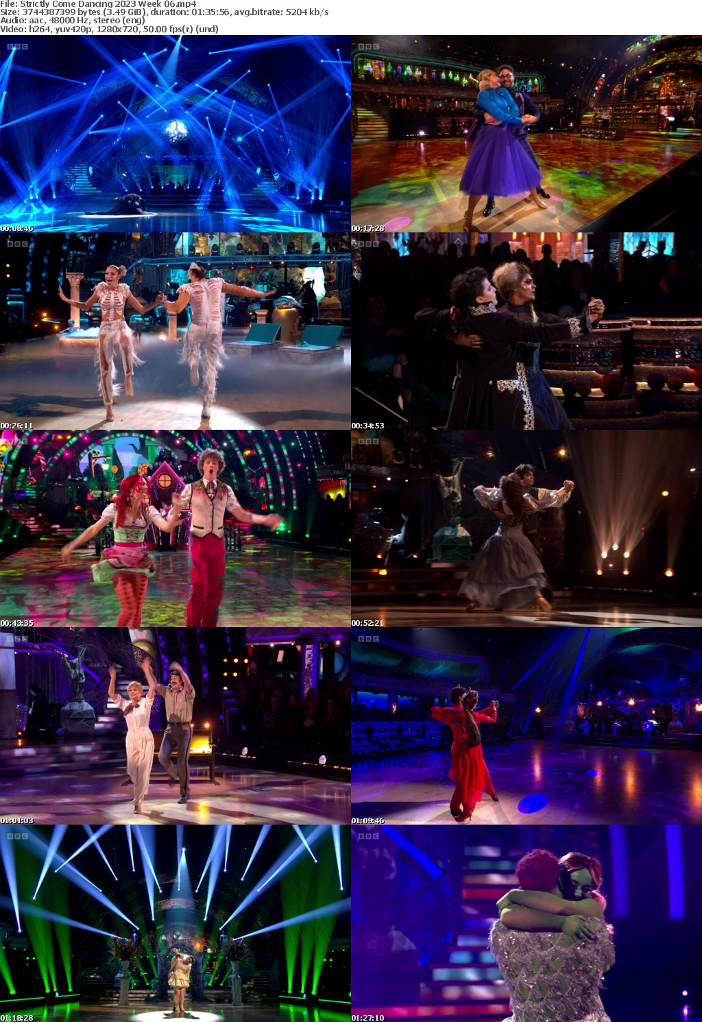 Strictly Come Dancing 2023 Week 06 (1280x720p HD, 50fps, soft Eng subs)