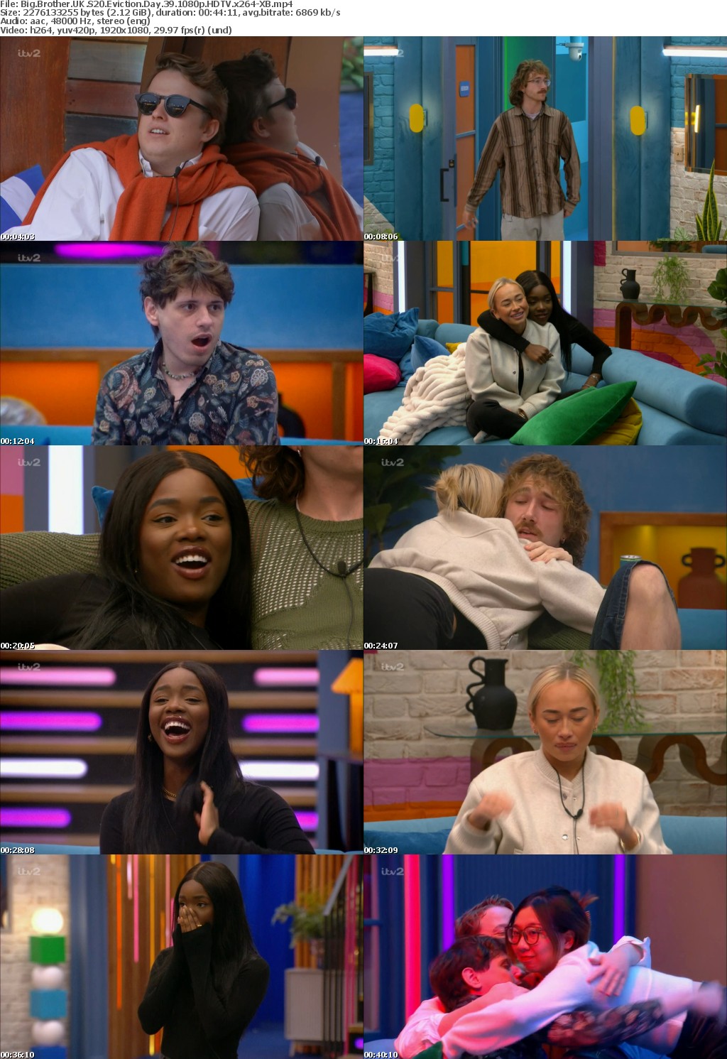 Big Brother UK S20 Eviction Day 39 1080p HDTV x264-XB