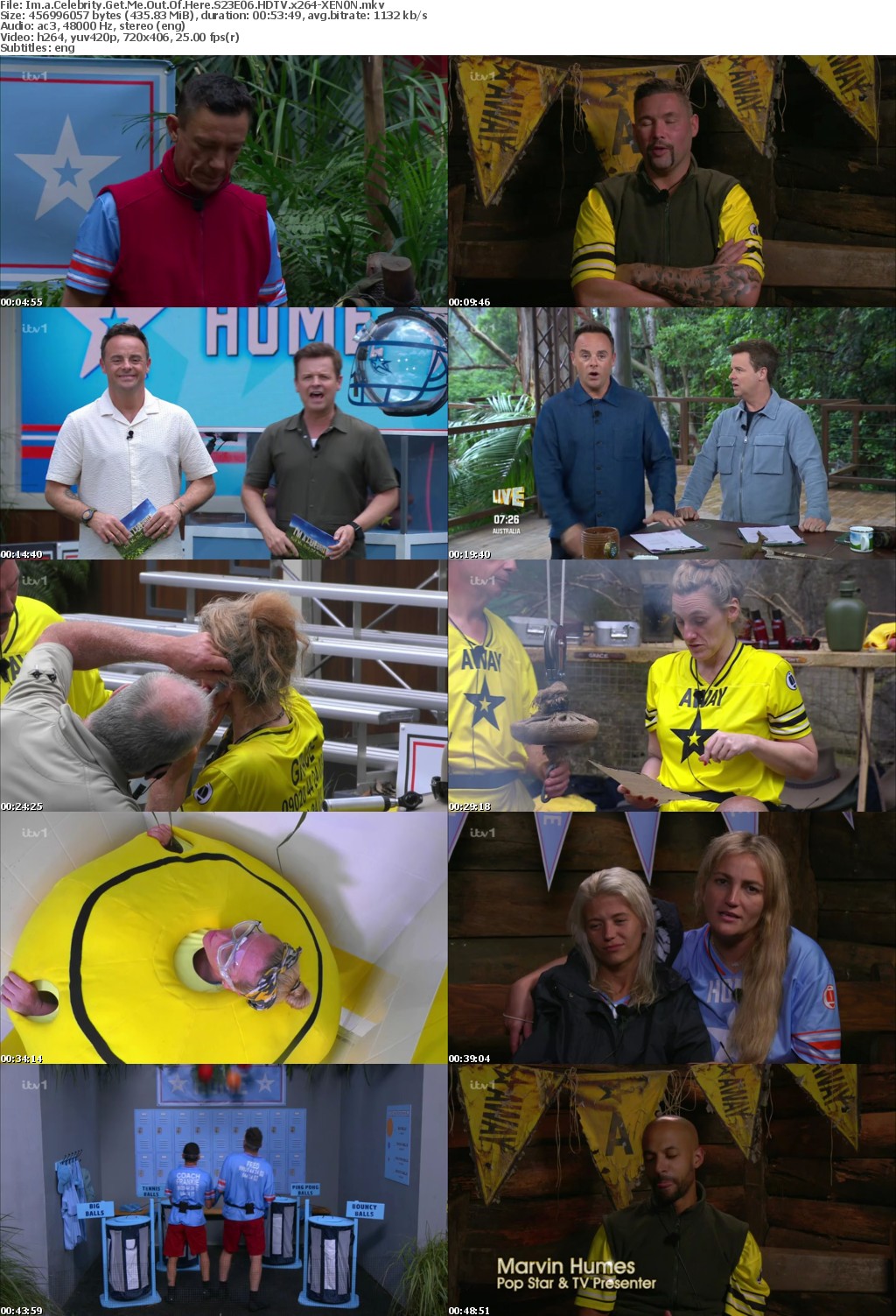 Im a Celebrity Get Me Out Of Here S23E06 HDTV x264-XEN0N