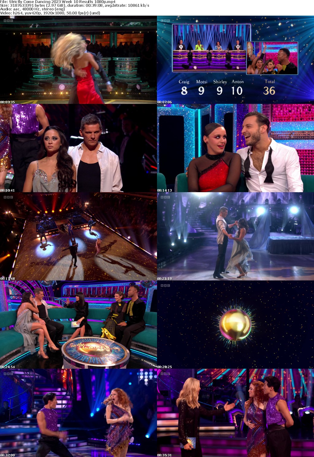 Strictly Come Dancing 2023 Week 10 Results (1080, soft Eng subs)