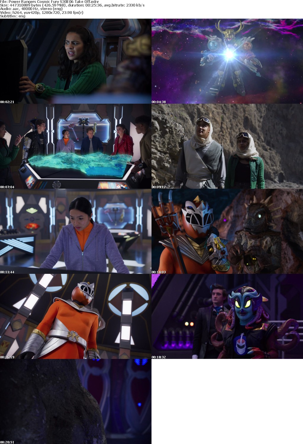 Power Rangers Cosmic Fury 2023 Season 30 Complete NF 720p x264 i c