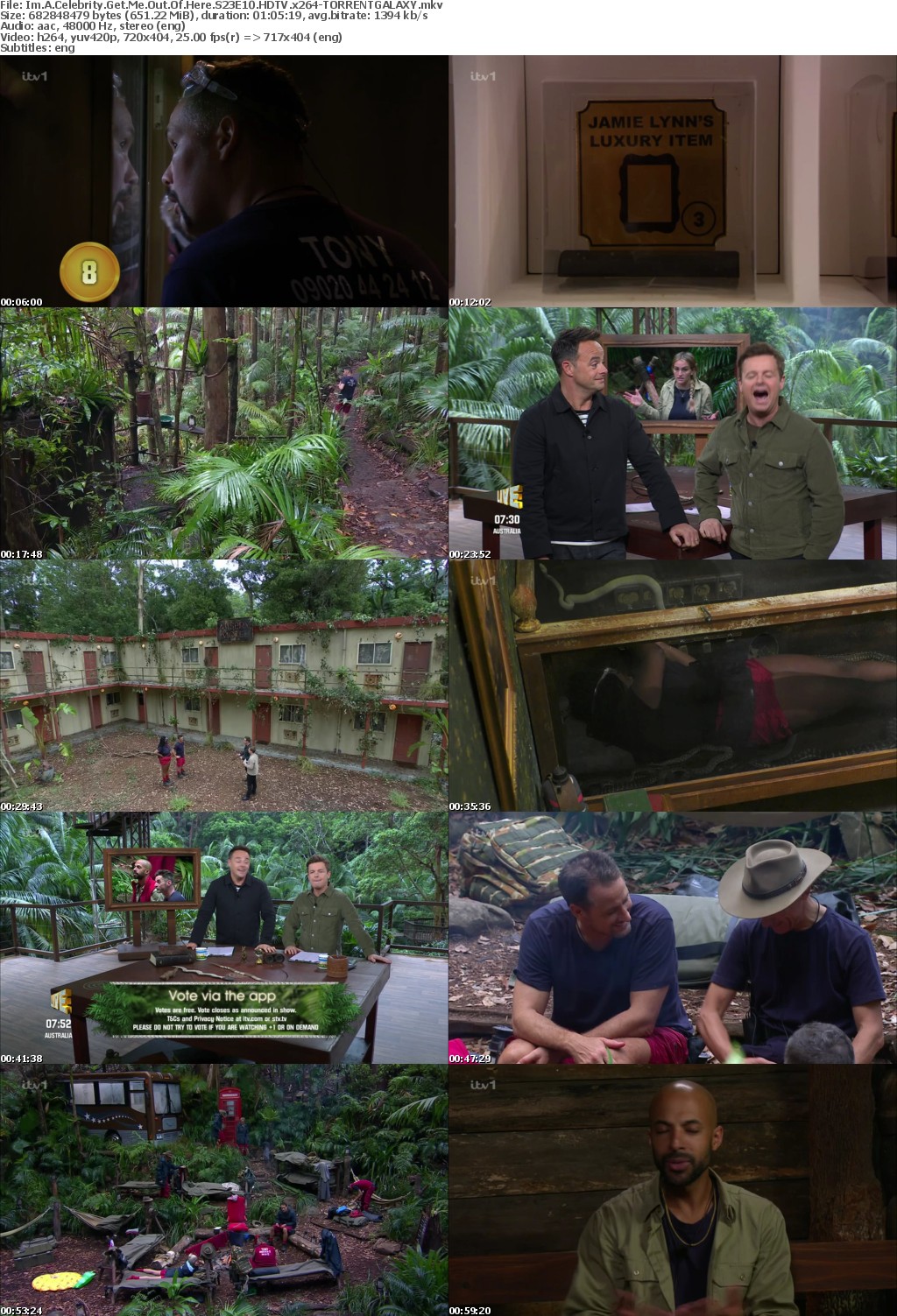 Im A Celebrity Get Me Out Of Here S23E10 HDTV x264-GALAXY