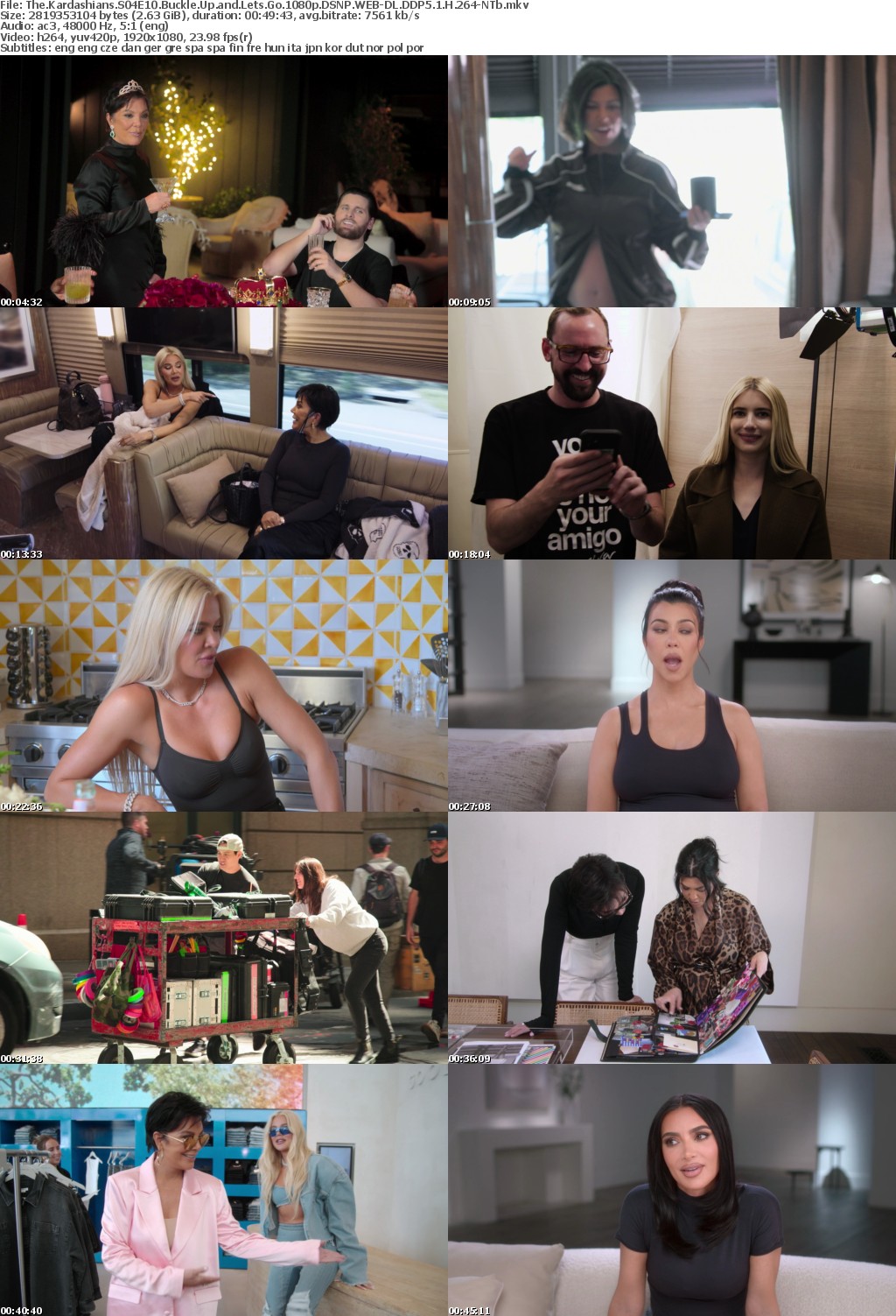 The Kardashians S04E10 Buckle Up and Lets Go 1080p DSNP WEB-DL DDP5 1 H 264-NTb