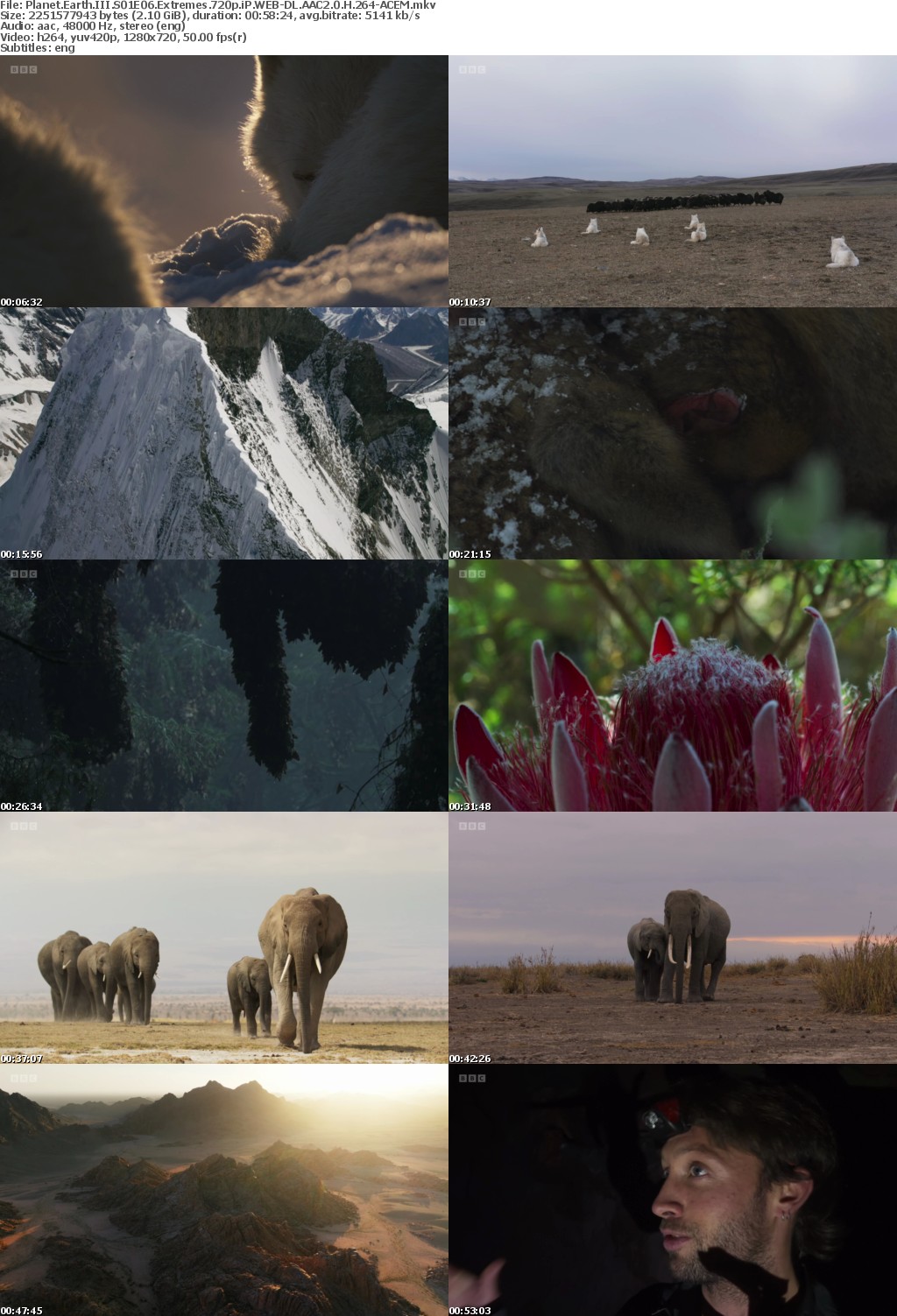 Planet Earth III S01E06 Extremes 720p iP WEB-DL AAC2 0 H 264-ACEM