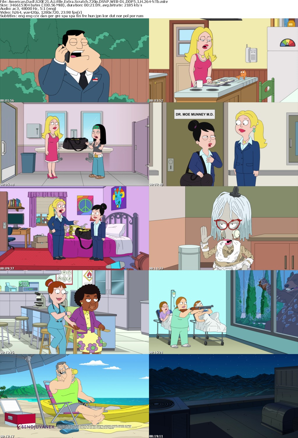 American Dad! S20E21 A Little Extra Scratch 720p DSNP WEB-DL DDP5 1 H 264-NTb