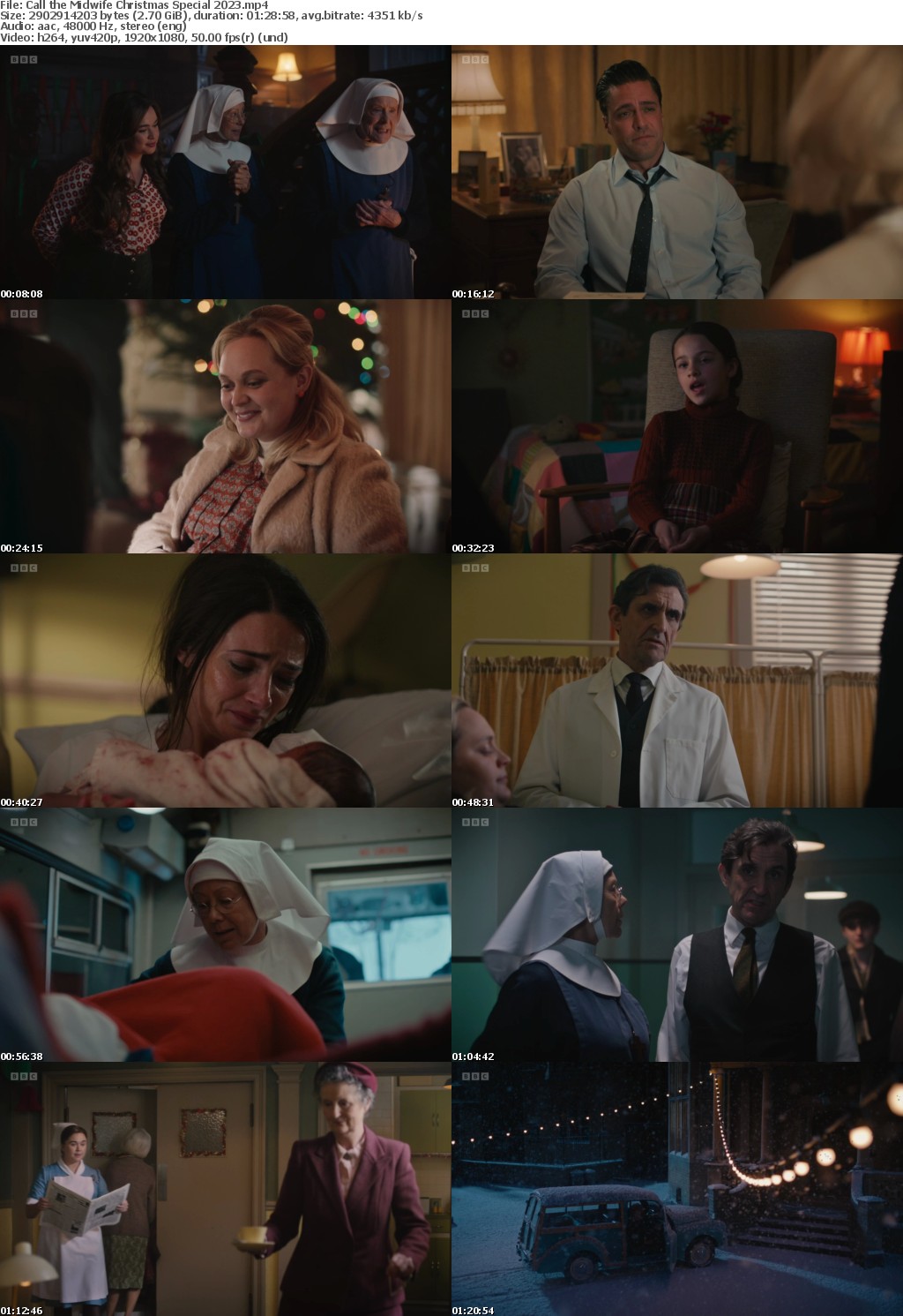 Call the Midwife Christmas Special 2023 (1080p, soft English subtitles)