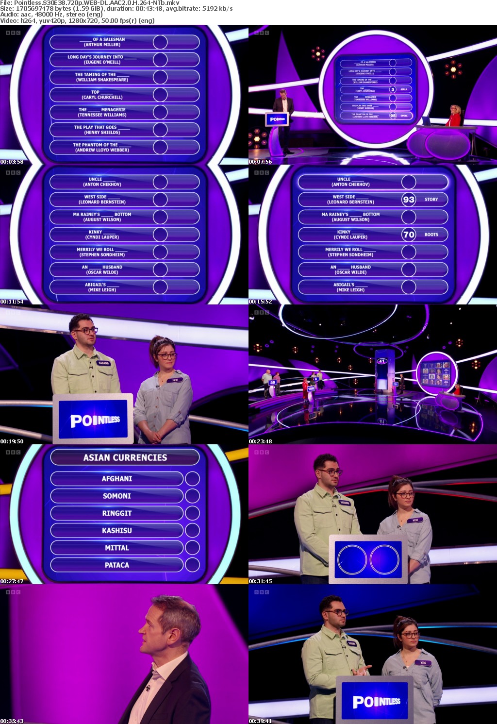 Pointless S30E38 720p WEB-DL AAC2 0 H 264-NTb