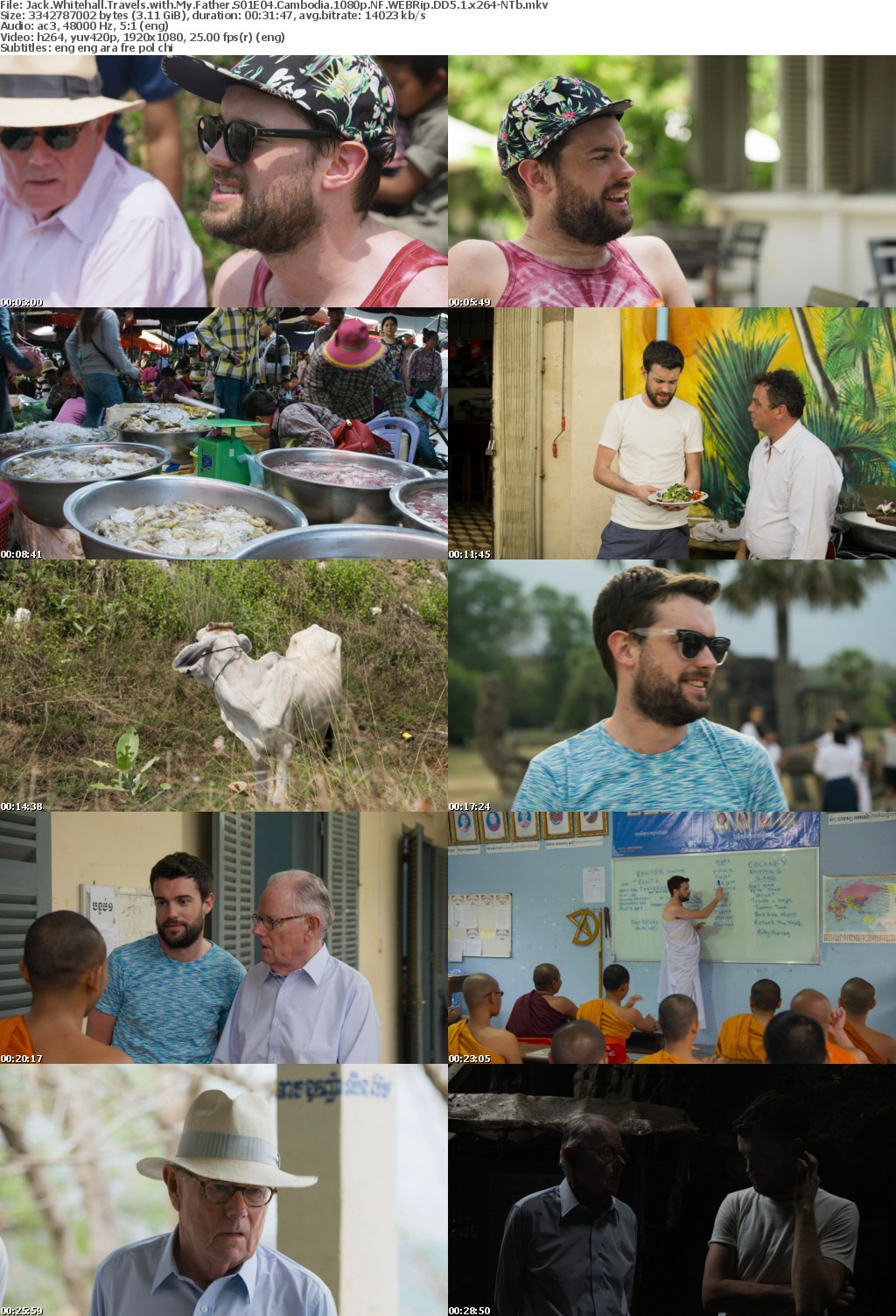 Jack Whitehall Travels with My Father S01E04 Cambodia 1080p NF WEBRip DD5 1 x264-NTb