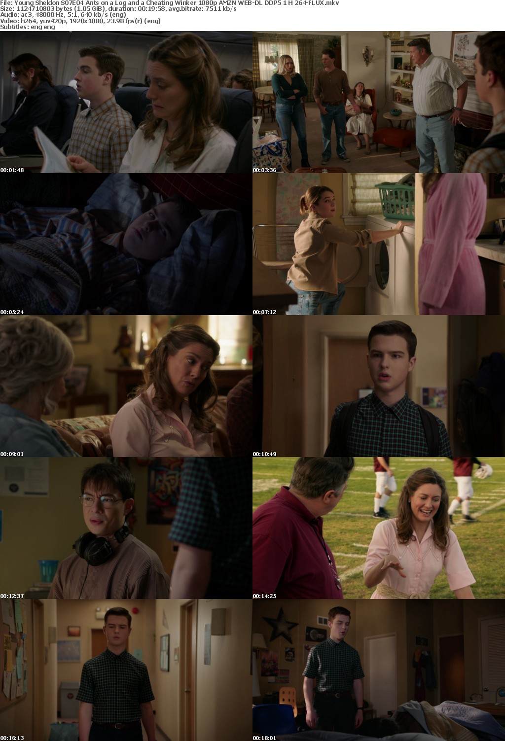 Young Sheldon S07E04 Ants on a Log and a Cheating Winker 1080p AMZN WEB-DL DDP5 1 H 264-FLUX